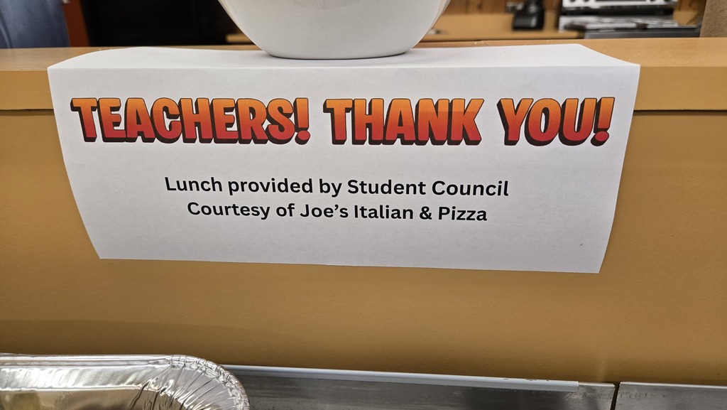 Crockett High School Student Council treated our amazing teachers to lunch from Joe’s Italian & Pizza in celebration of Teacher Appreciation Week. We’re grateful for everything you do!