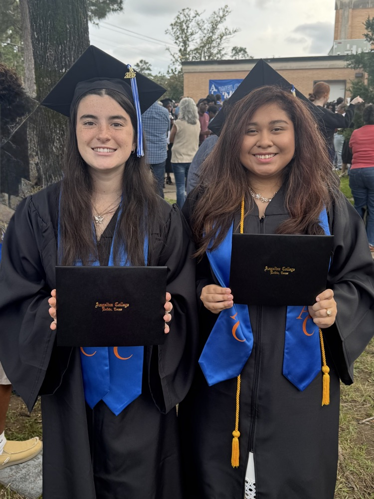 CHS students graduate from Angelina College Alexandra Kane and Miriam Moran