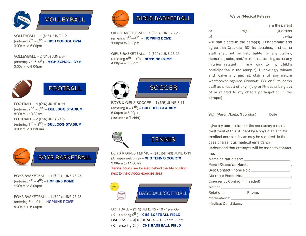Summer Sports Camps