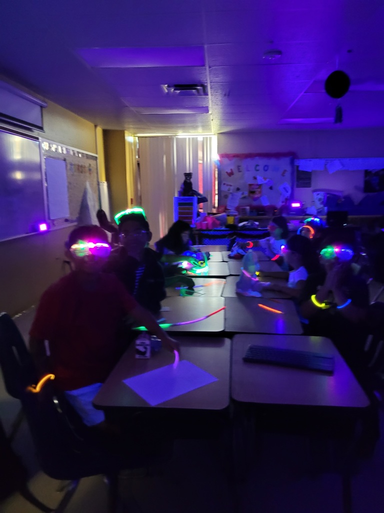 Glow Day at Crockett Elementary