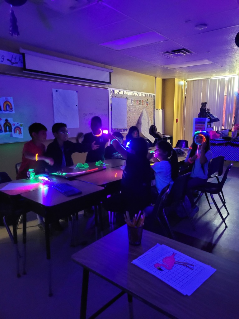Glow Day at Crockett Elementary
