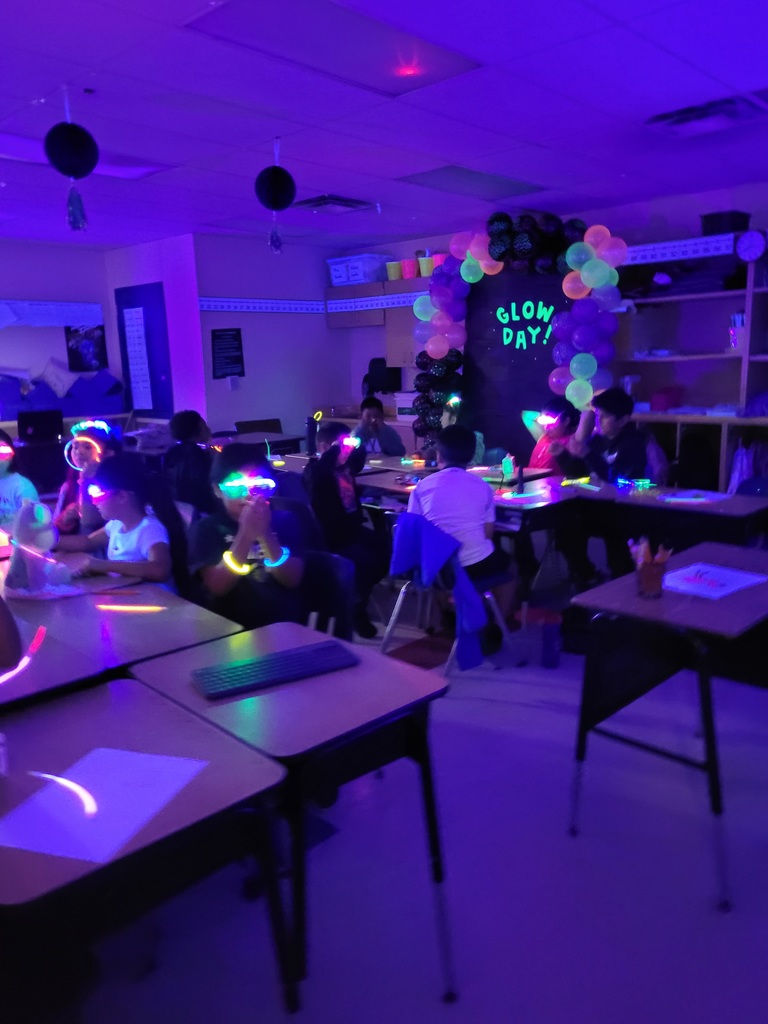 Glow Day at Crockett Elementary
