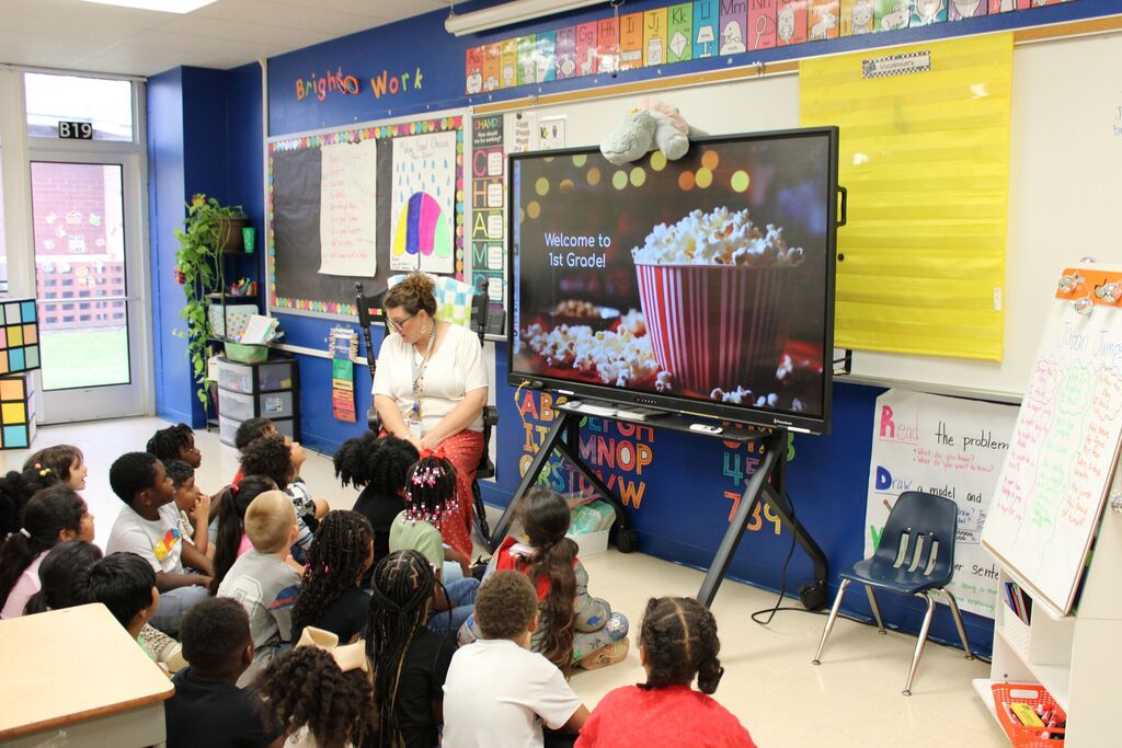 Crockett Early Childhood kindergarteners stopped by Crockett Elementary to meet the 1st grade team and explore the spaces where they’ll learn, play, and grow next year.