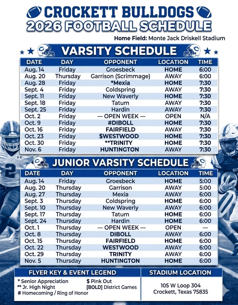 26-27 Sports Schedules