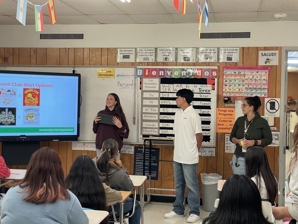 Crockett High School’s Spanish Club kicked off the 2026–2027 school year with an amazing first meeting! 🎉