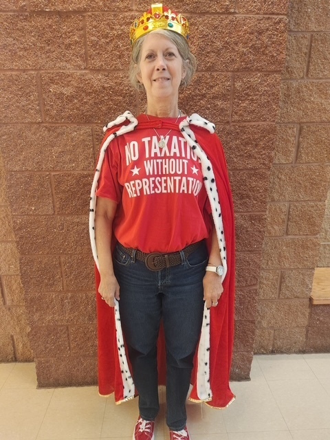 Ms. Butler brought the Revolution to life today at Crockett Jr. High! Her students dove into the meaning of “No taxation without representation” with an engaging, hands‑on lesson that made history feel real and relevant. Love seeing our Bulldogs learn through creativity and energy.