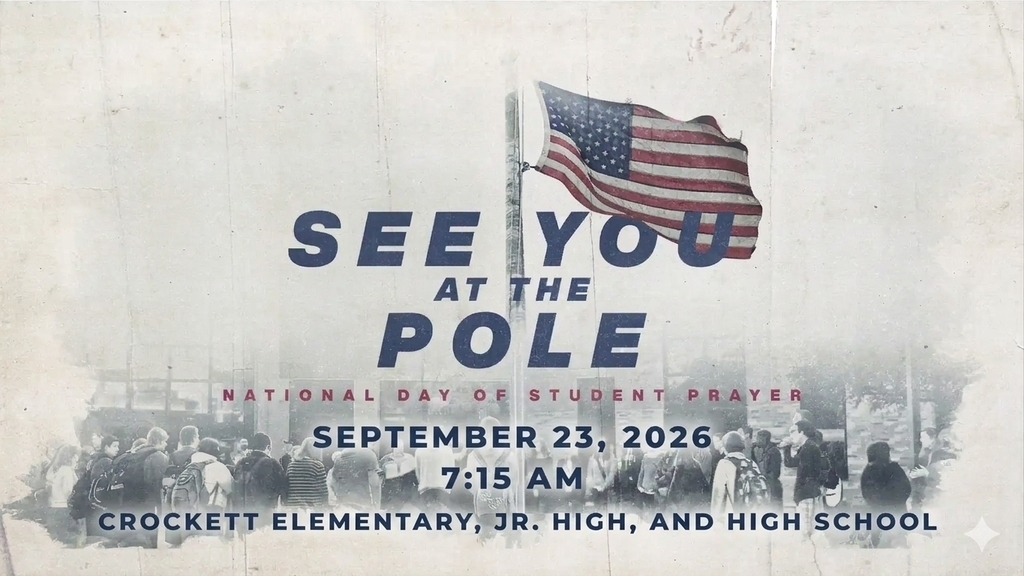 omorrow is See You at the Pole! Join us at 7:30 AM at our Elementary, Jr. High, and High School campuses as we come together in unity. We hope to see you there. 💙✨