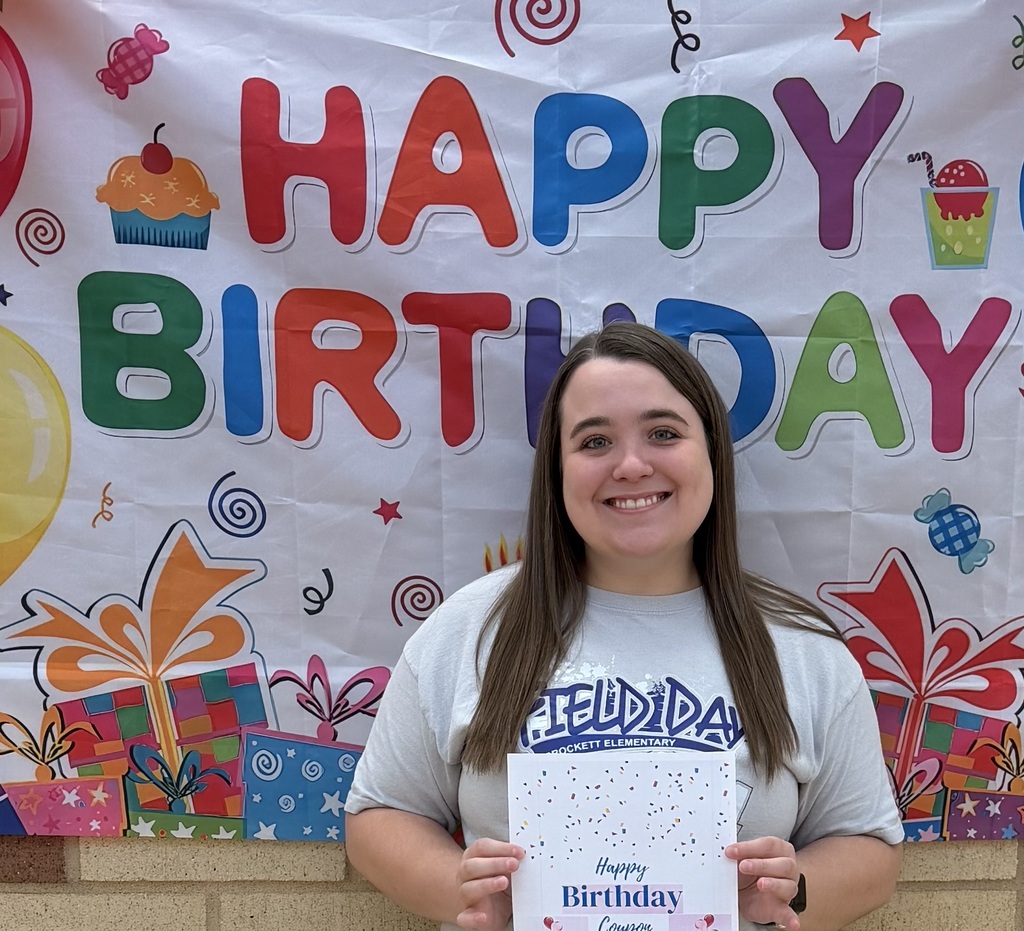 🎉 Happy September Birthday to our wonderful Crockett Elementary staff! On Thursday, we celebrated Mrs. McDonald, Mrs. Moore, and Mrs. Kuza! 🎂✨We are so thankful for all you do for our students and school. We hope your day was as special as you are! 💛
