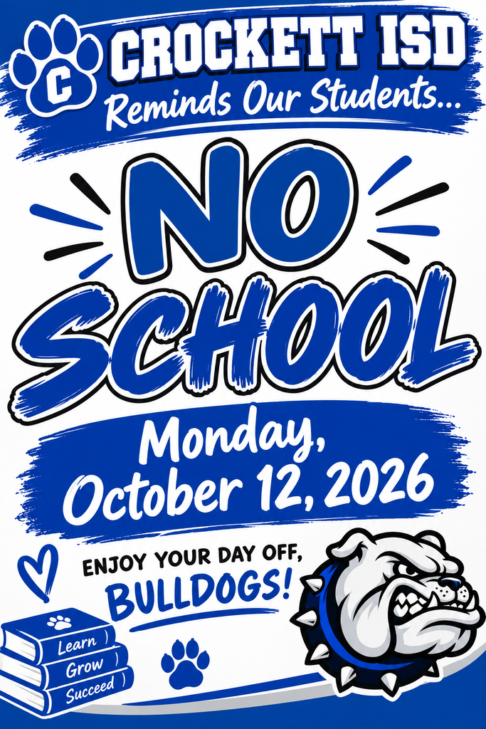 Reminder no school for students on October 12, 2026.