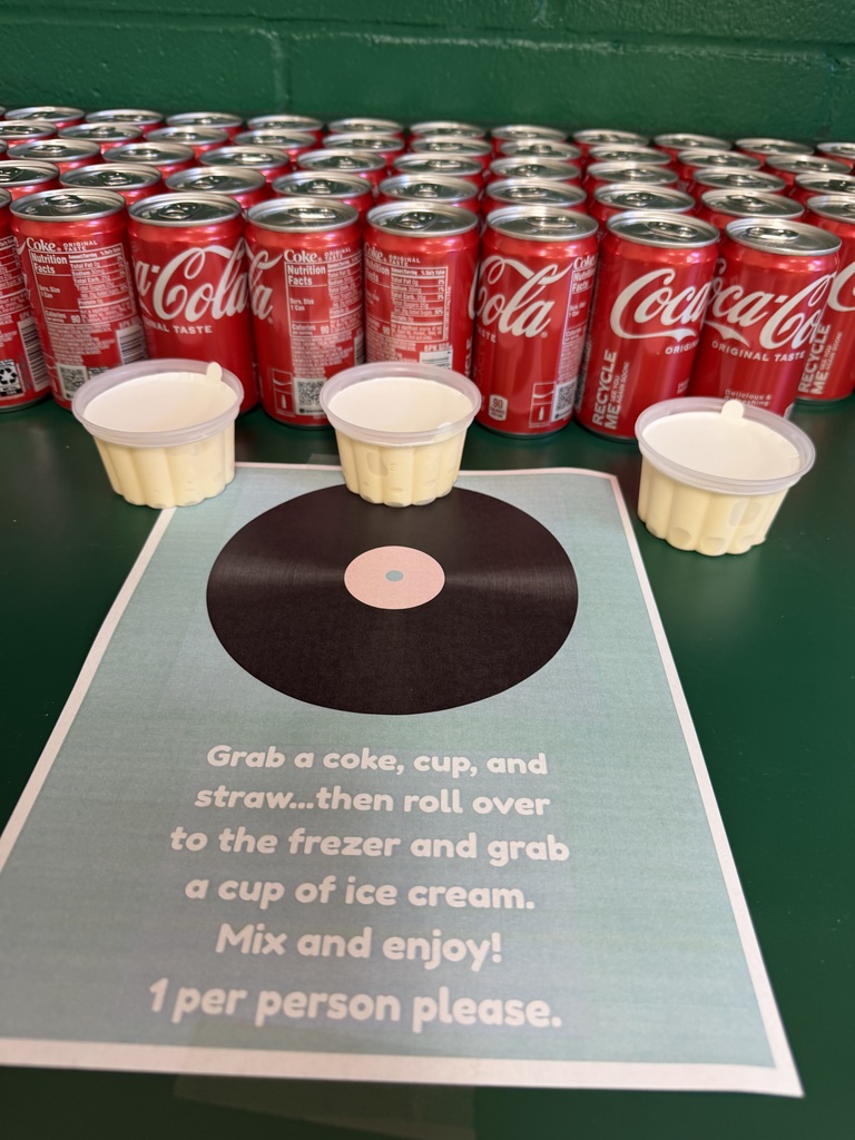 On Wednesday, Crockett Elementary celebrated 50’s Day! The staff enjoyed delicious Coke floats to mark the milestone. A big thank you to Mrs. McDonald and the Leadership Team for sponsoring this sweet treat!