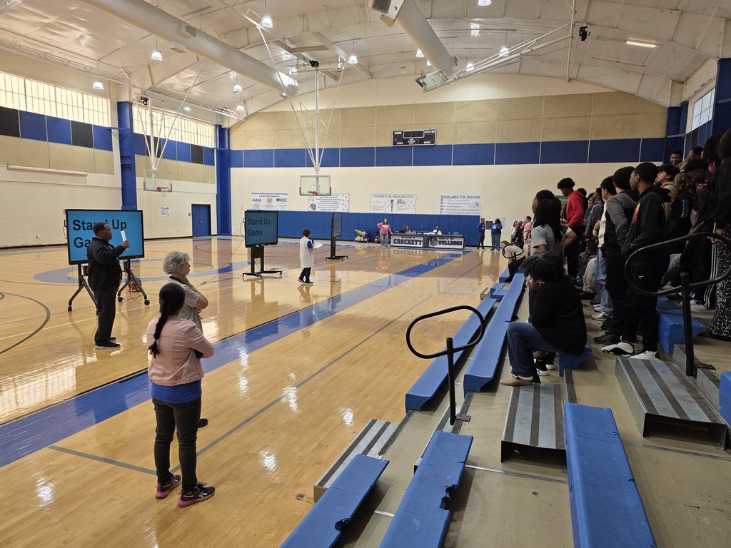 Crockett Jr. High held an impactful Red Ribbon & Suicide Prevention assembly this morning. 💙 A special thank you to the Crockett Police Department for coming out to speak with and support our students! #CrockettISD #CommunityPartnerships