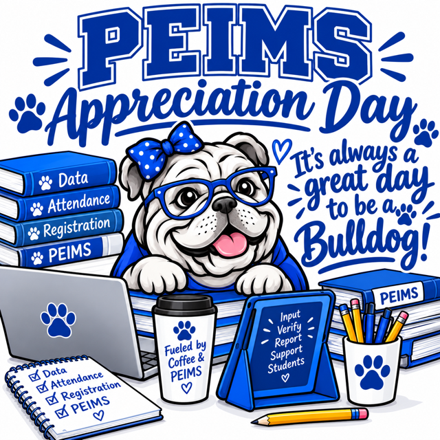 Today is PEIMS Appreciation Day! 🌟 Crockett ISD would like to say a huge THANK YOU to our PEIMS Department for all their hard work and dedication to our district! We appreciate everything you do behind the scenes! 💙🎉