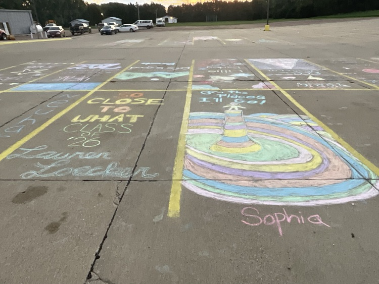 Senior parking spots for Homecoming