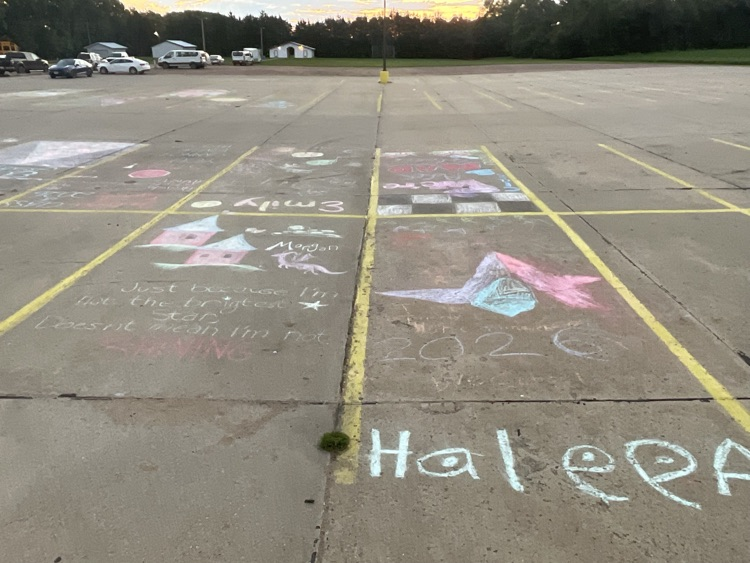 Senior parking spots for Homecoming