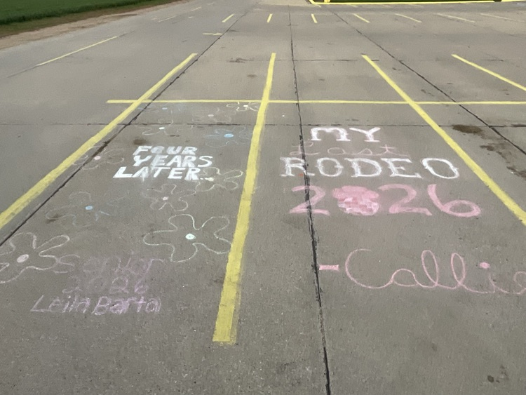 Senior parking spots for Homecoming