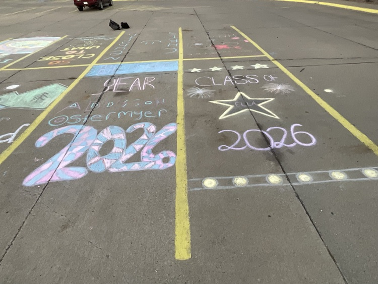 Senior parking spots for Homecoming
