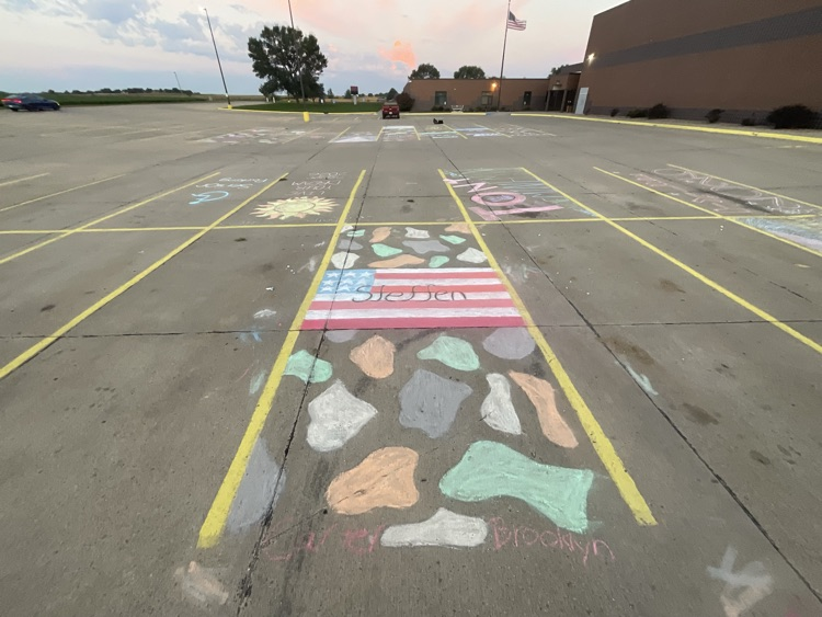 Senior parking spots for Homecoming