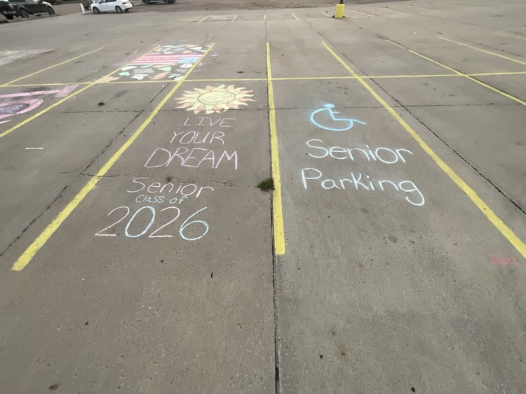 Senior parking spots for Homecoming