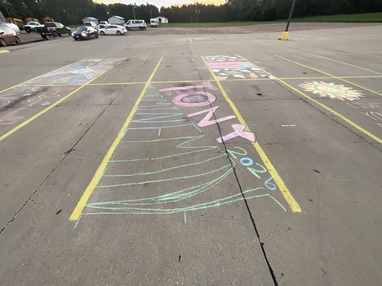 Senior parking spots for Homecoming