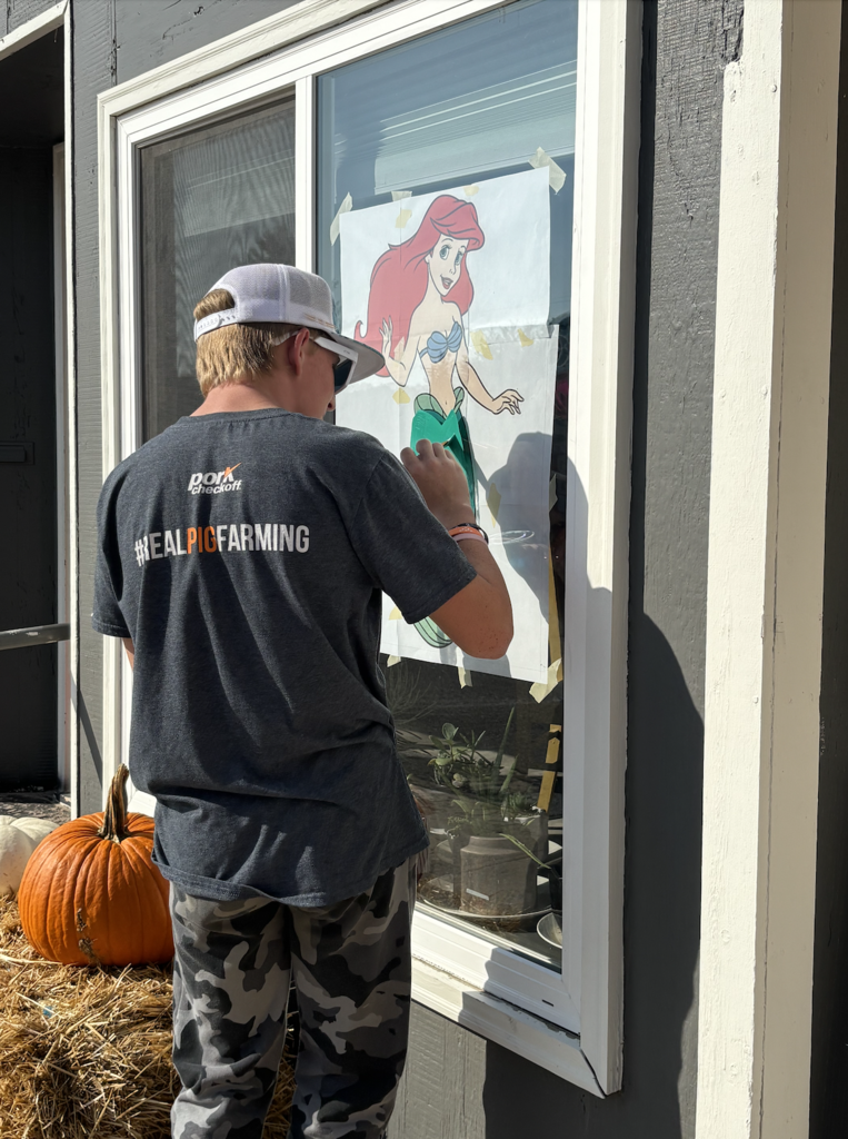 Corbin at the coffee shop