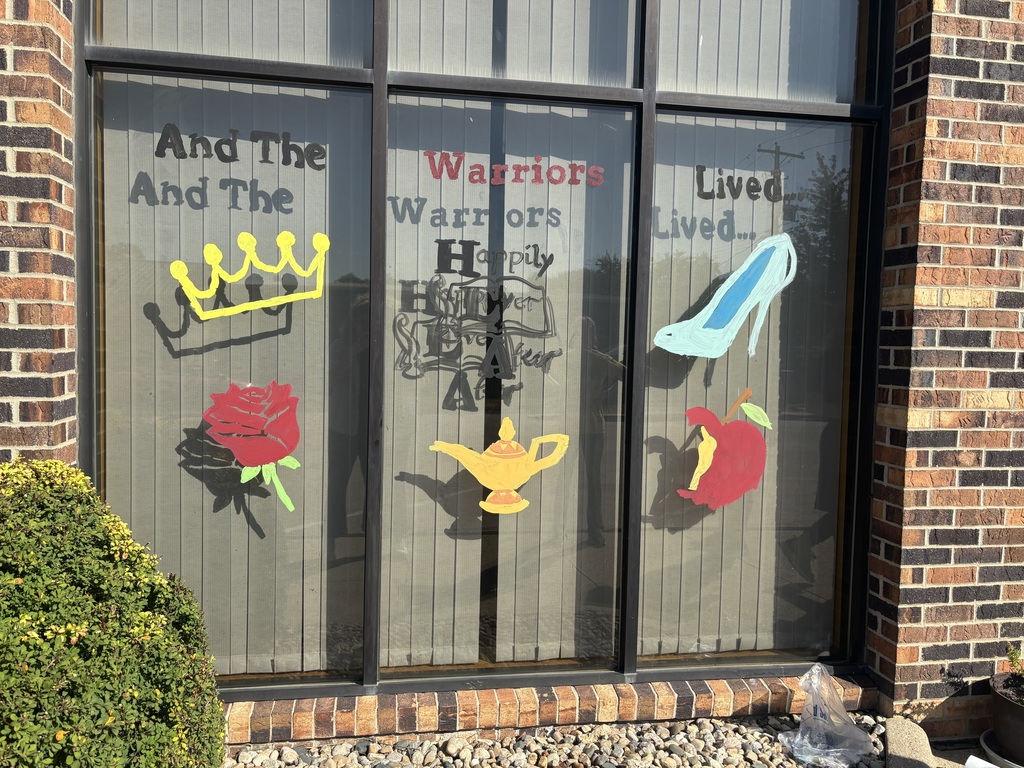 The bank's finished window