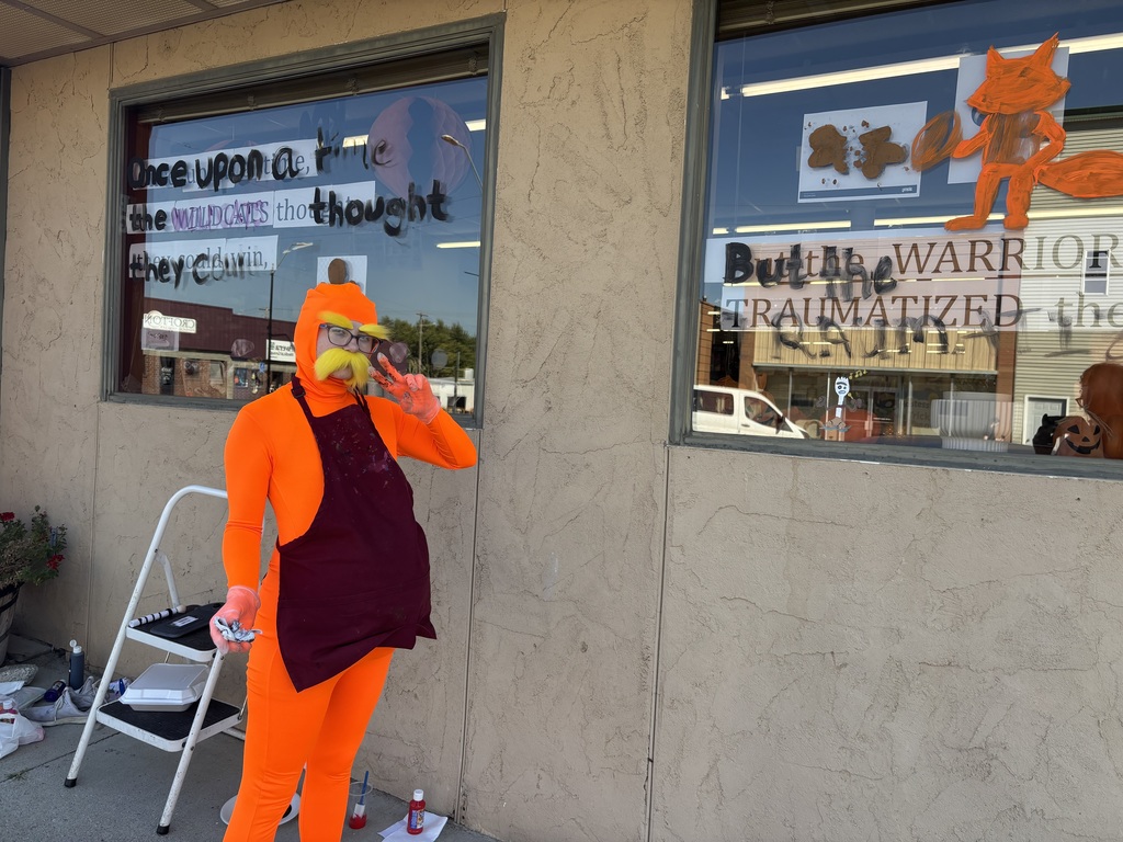 The Lorax (Kaydence) at the grocery store