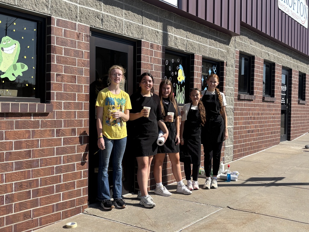 Brooklynn, Teegan, Ella, Keisha, and Hudsyn at the clinic