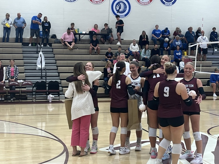 Senior players getting a gift