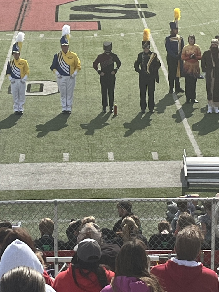 Crofton band receiving an award!
