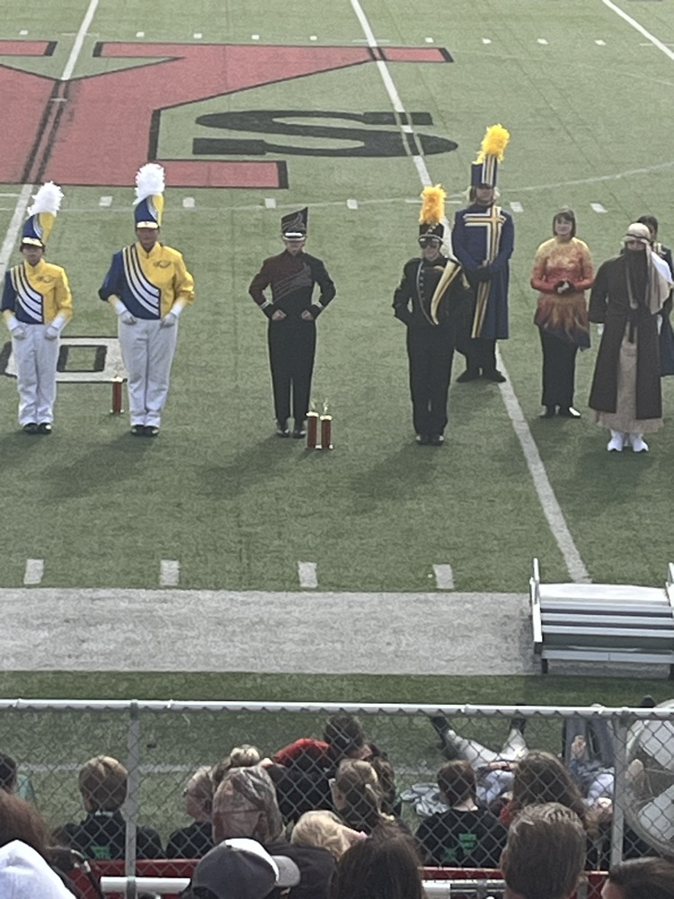 Crofton band receiving an award!