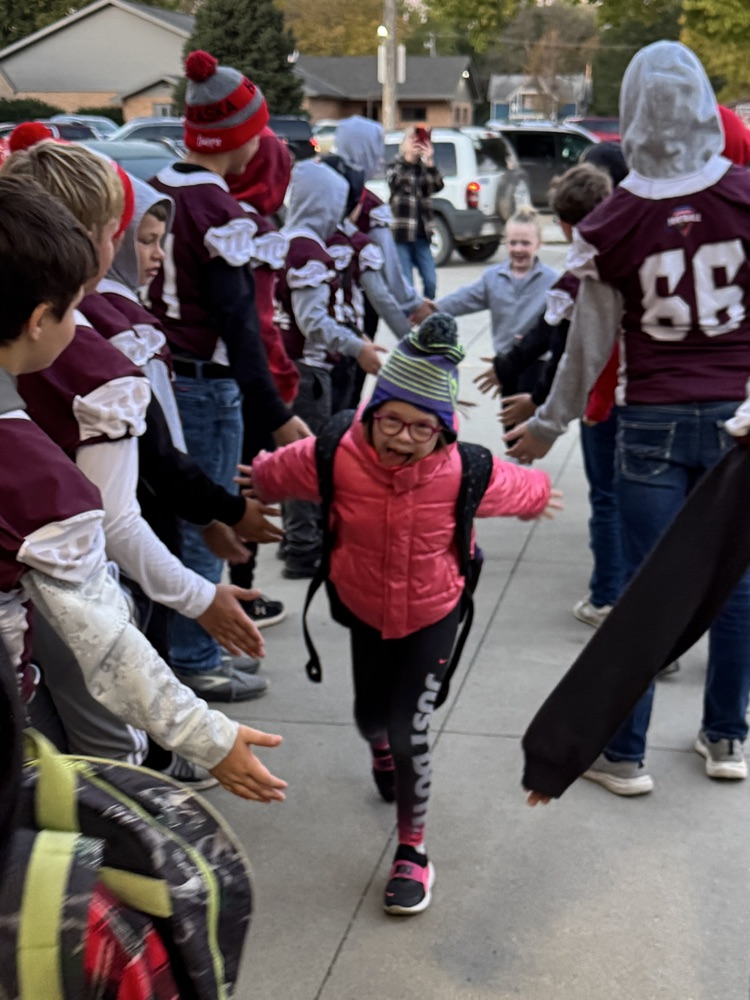 Team giving high fives 