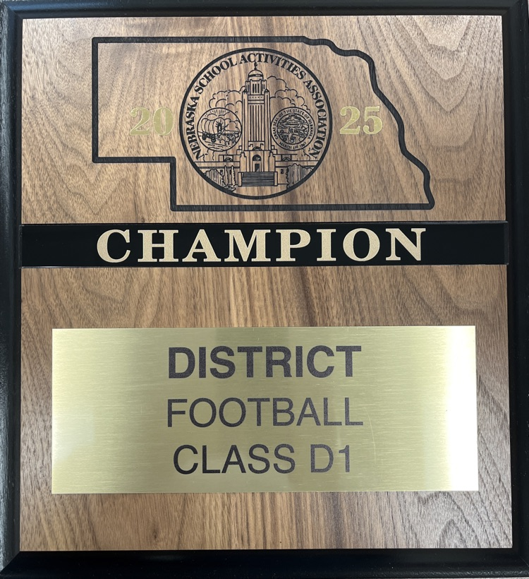 District Championship Plaque