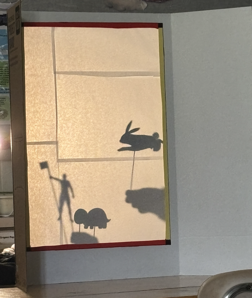 Corbin, Morgan, and Aven's puppet show