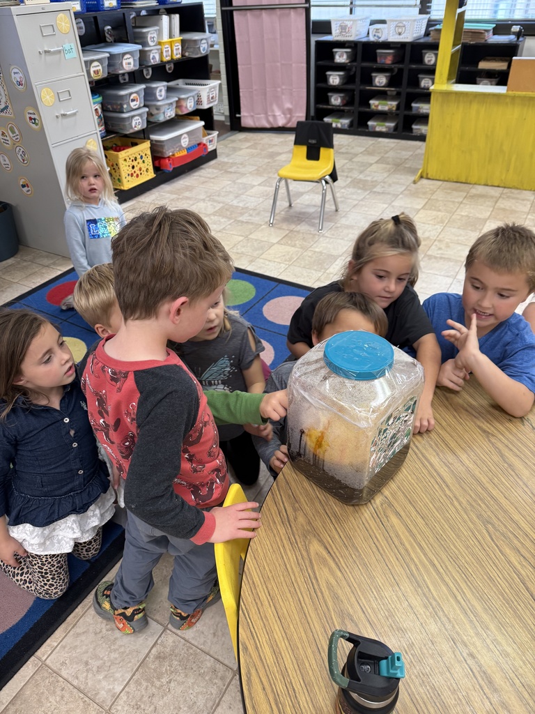 Students observe pumpkin Jack