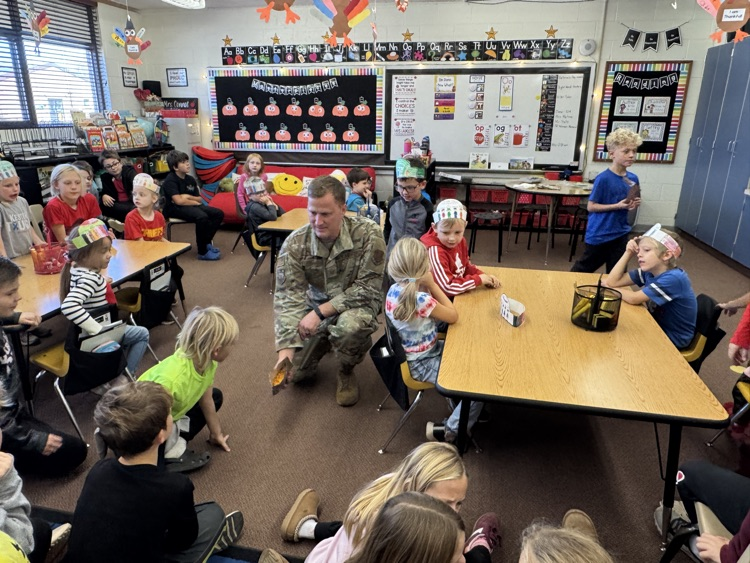 Tyler showing the MRE meal