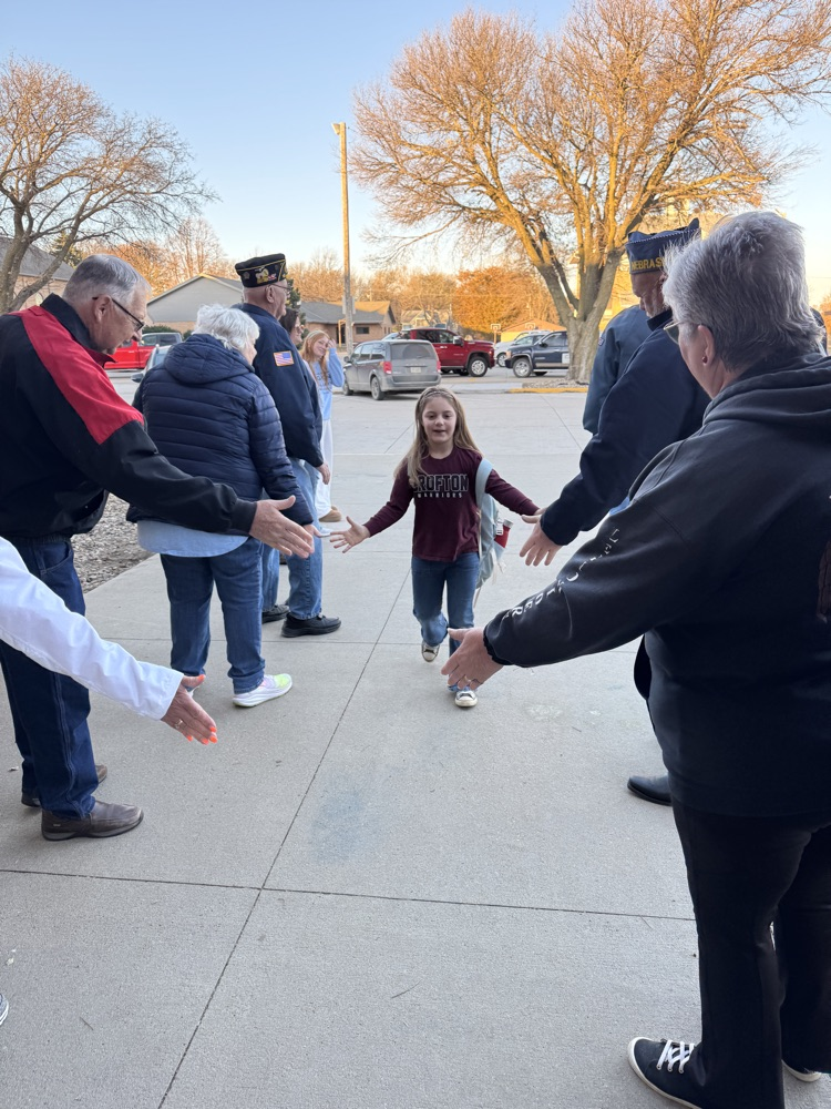 Veterans giving high fives 