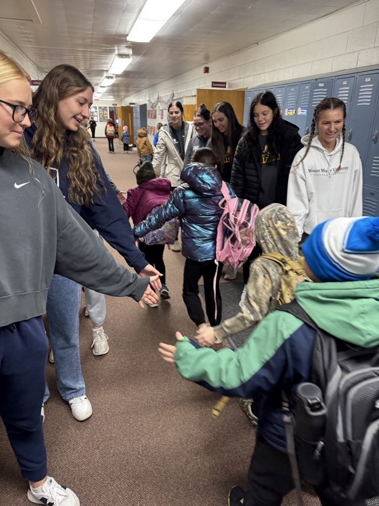 Team giving high fives