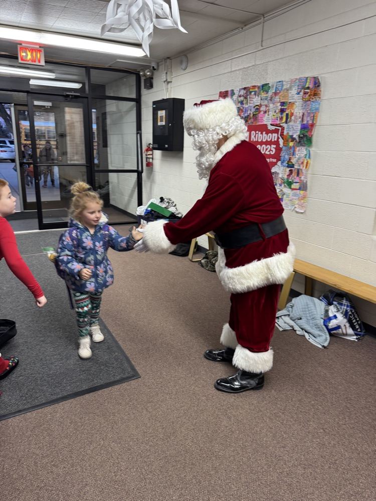 High fives with Santa 