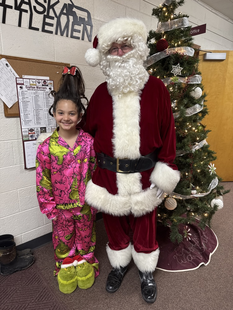 Addie with Santa 