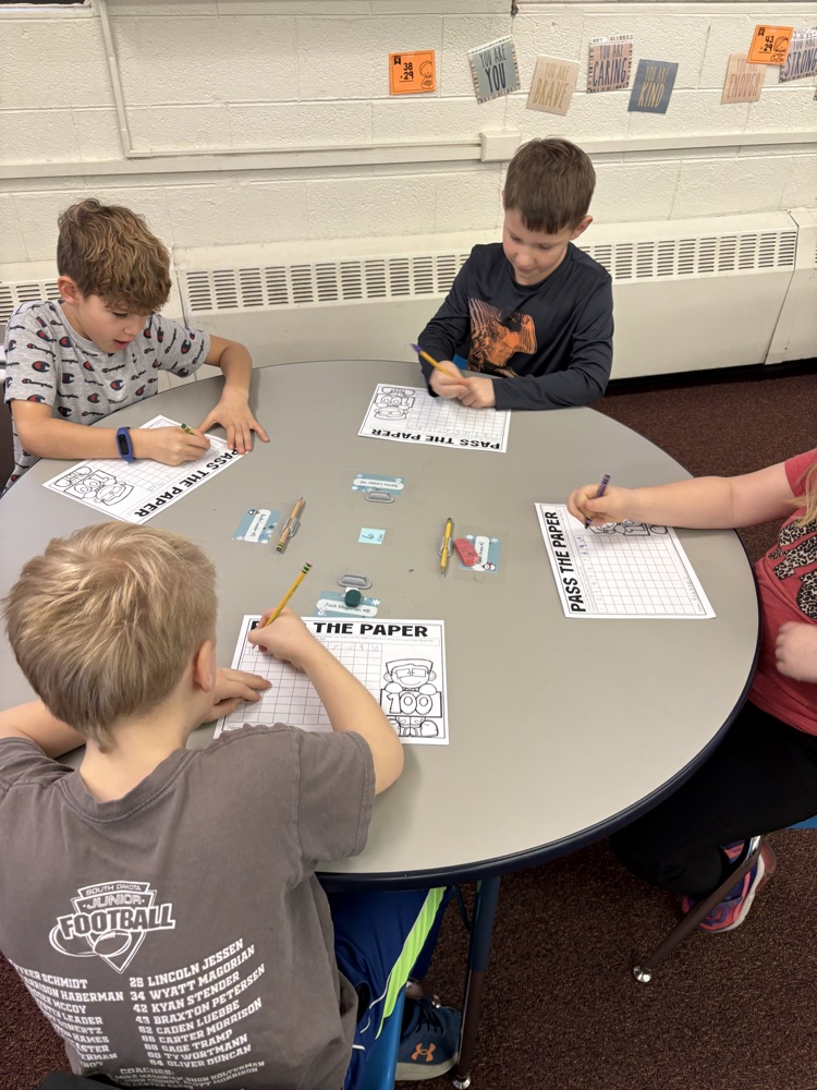 2nd grade pass the paper activity 