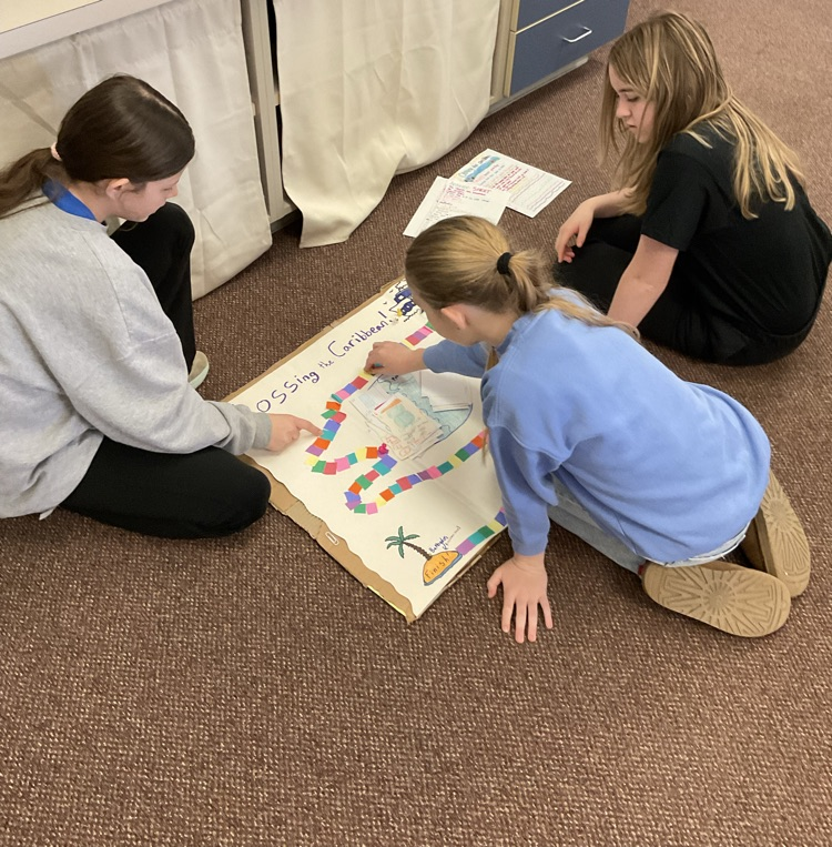 6th graders playing their board games!
