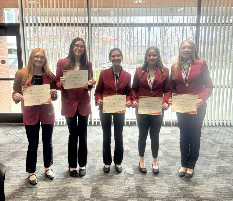 FCCLA District STAR competitors 