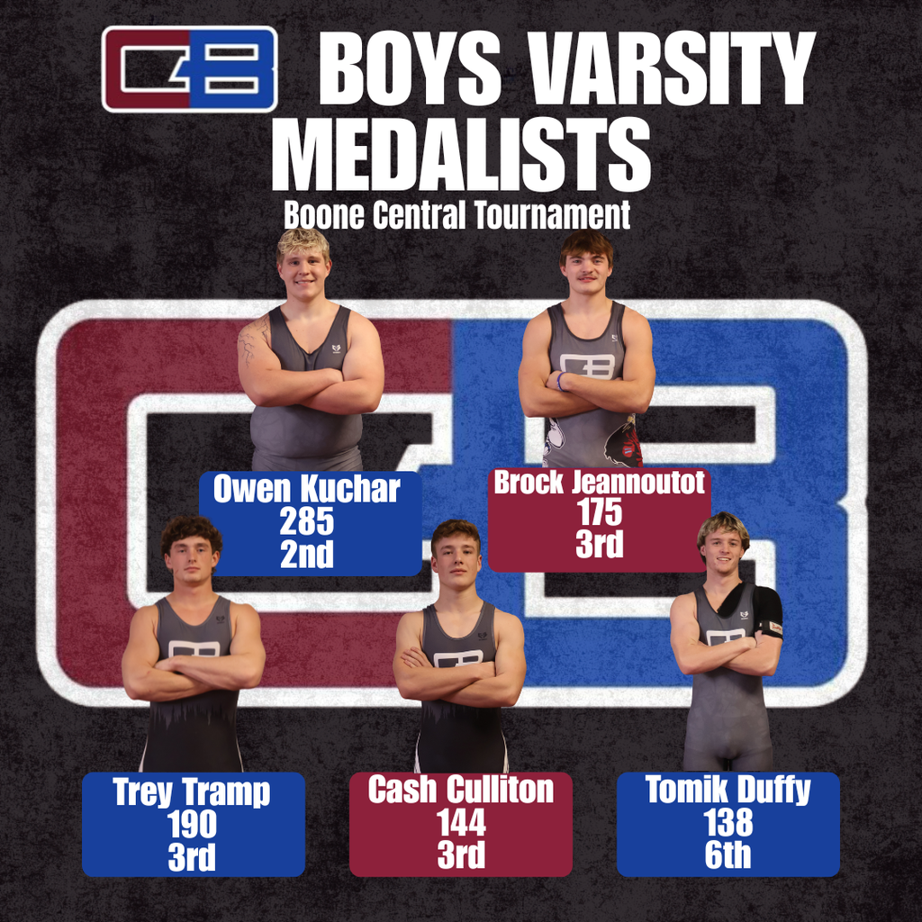 boone central bw medals