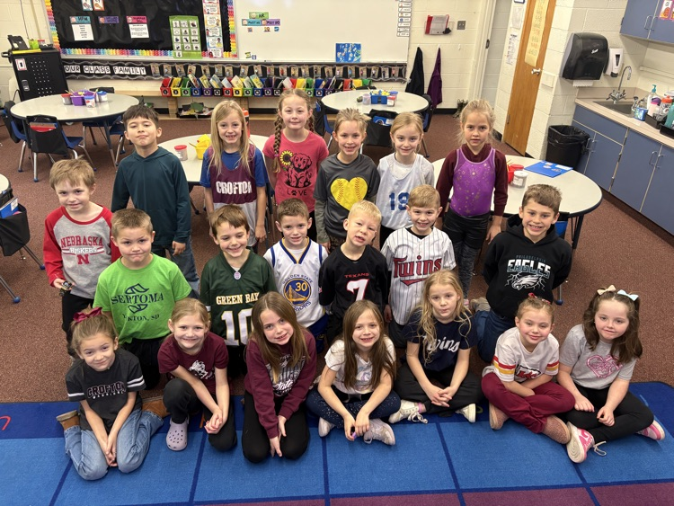 1st grade jersey day