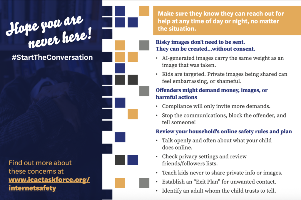 Page 2 of the Internet Safety for parents. 