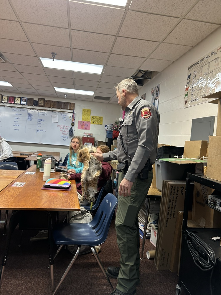 Officer shares specimen