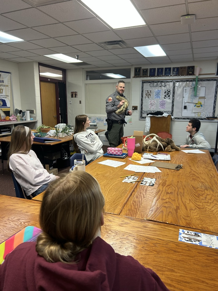 Officer shares specimen