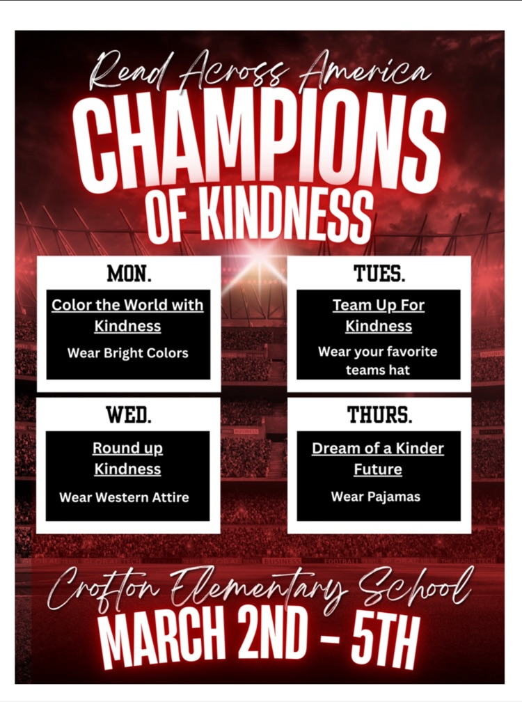 Flyer for Read Across America Dress-Up days