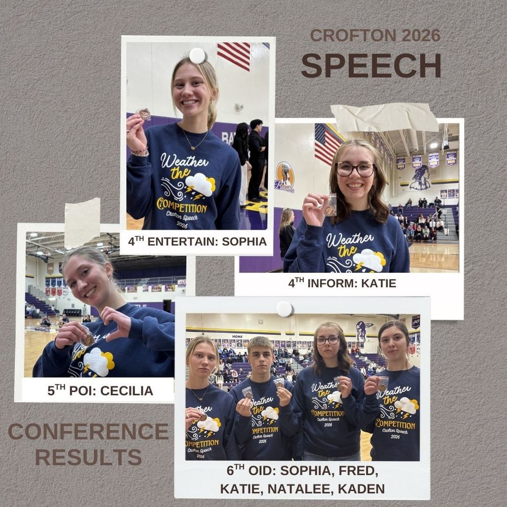 Students holding their medals/awards