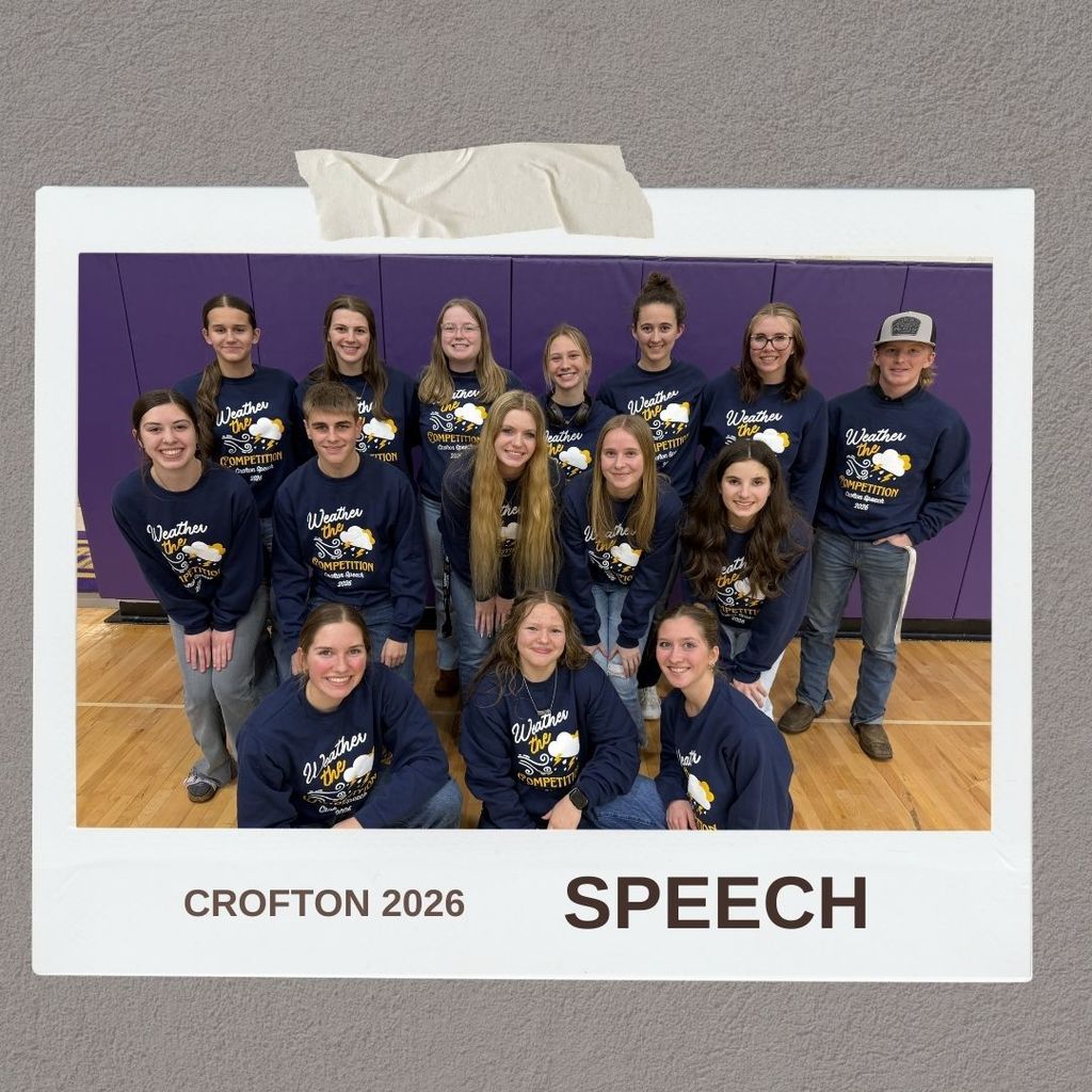 Students posing for a team photo